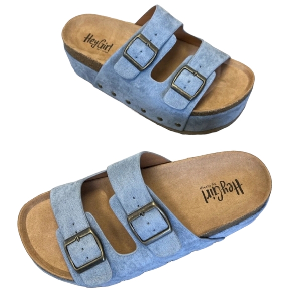 Corkys Shoes Corkys Platform Sandals Wannabe Blue Poshmark